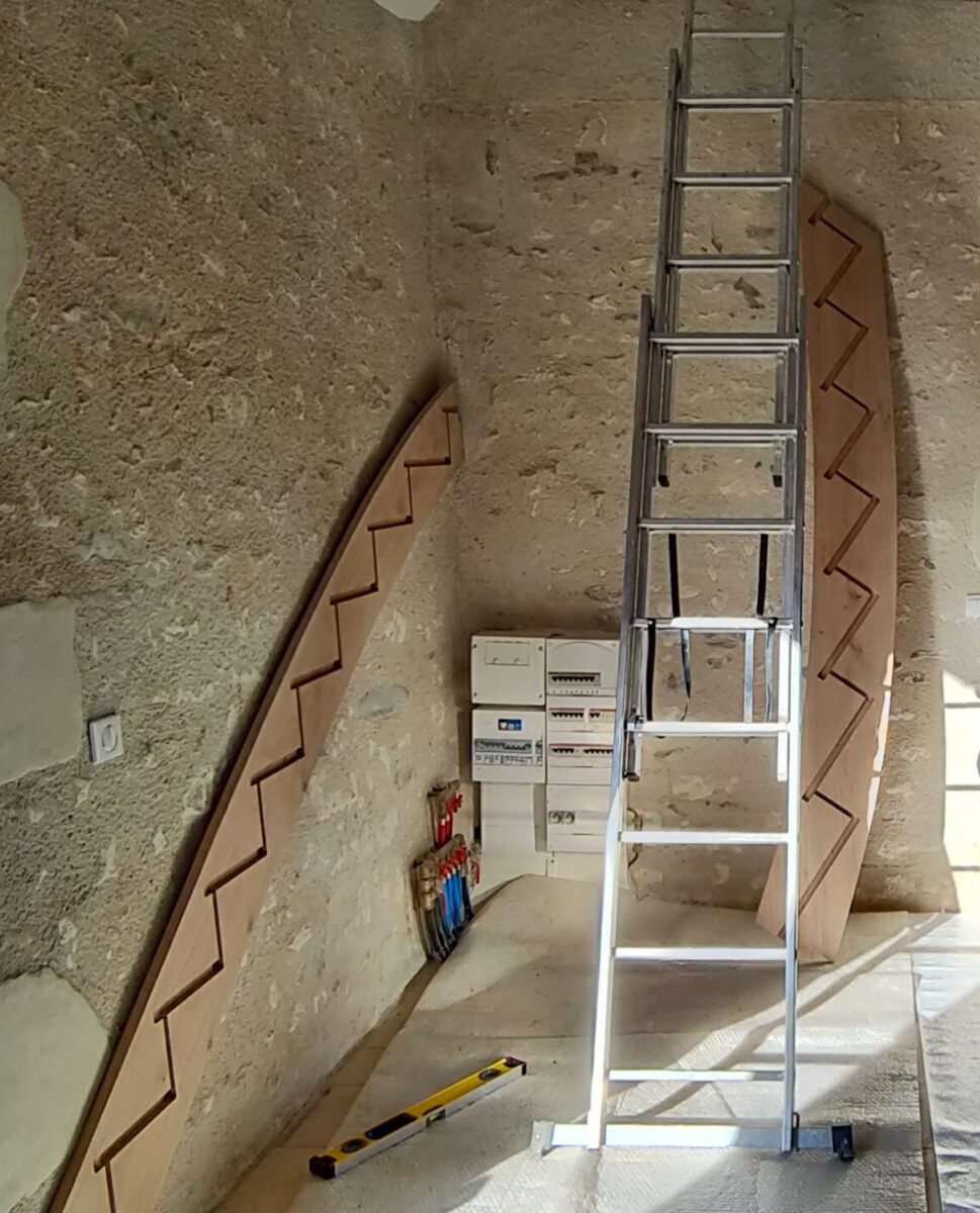 Ets Motte Malcolm Menuisier Tours Escalier Etape 1