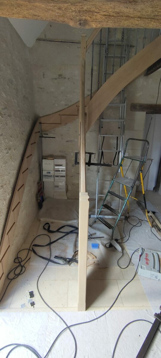 Ets Motte Malcolm Menuisier Tours Escalier Etape 2